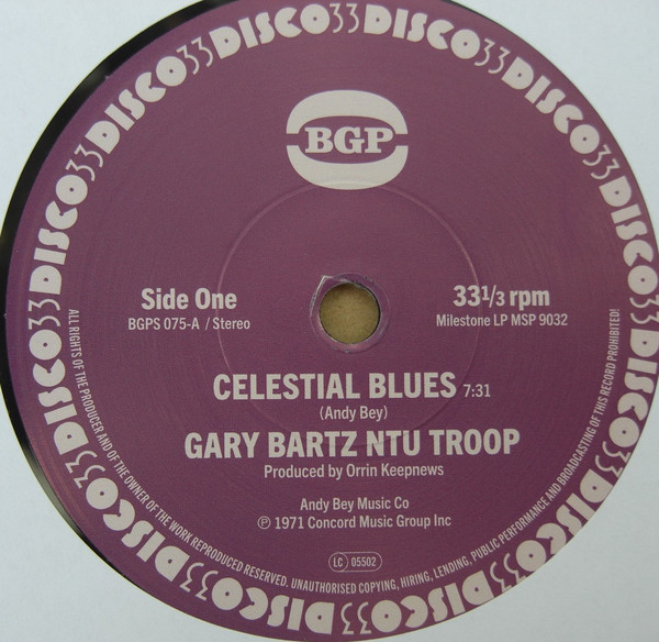 Gary Bartz NTU Troop / Gary Bartz – Celestial Blues / Gentle Smiles (7")