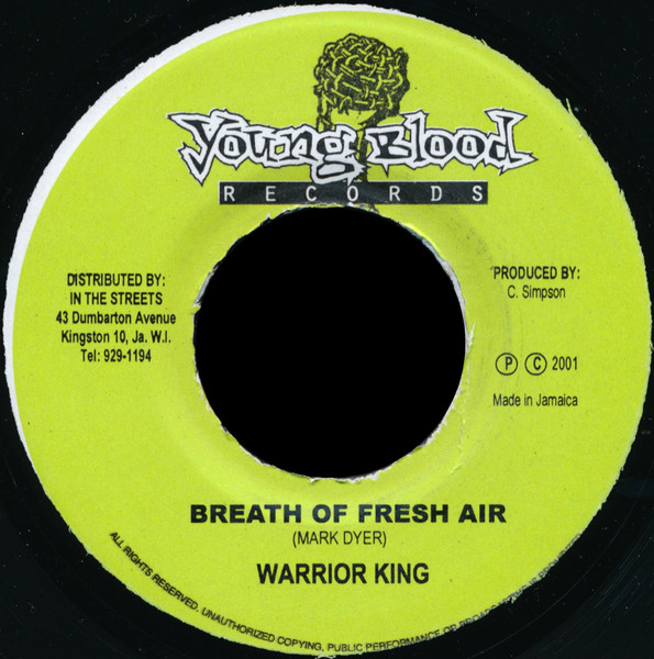 Warrior King – Breath Of Fresh Air / Fresh Air (7")                 