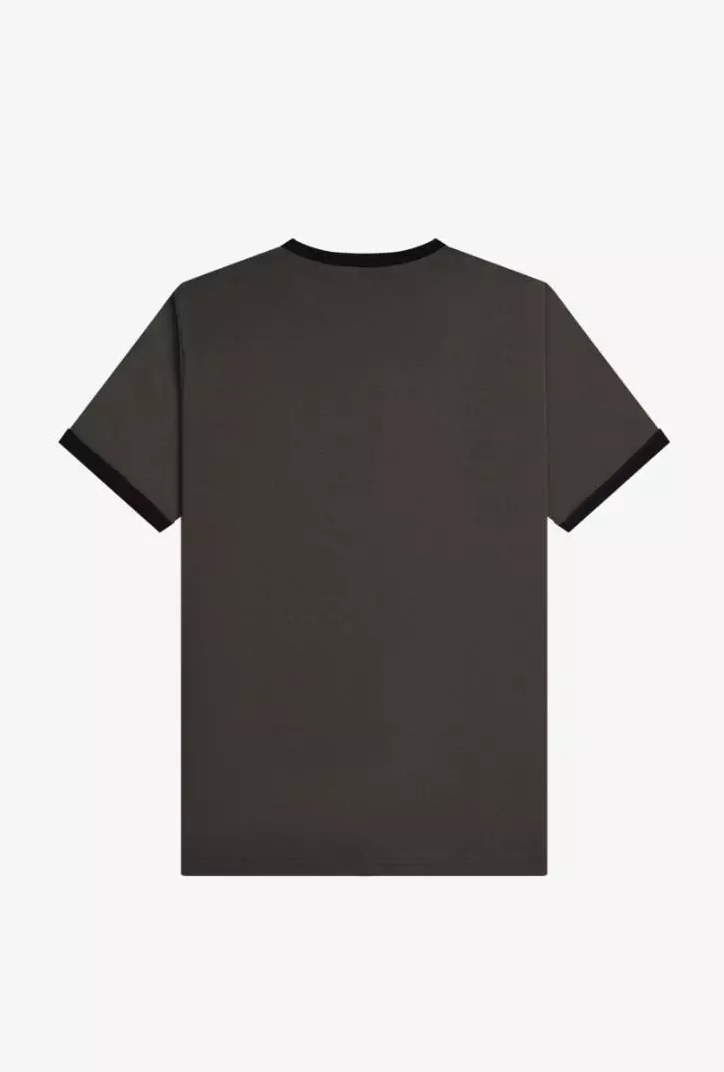 Fred Perry Ringer T-Shirt (Field Green/Black)