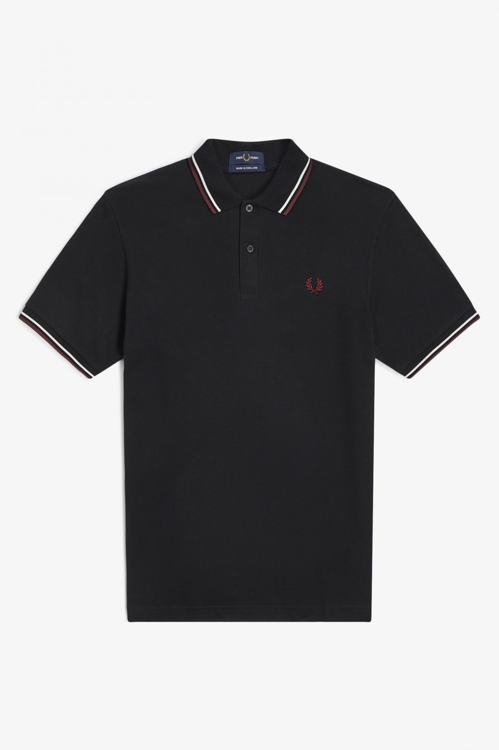Fred Perry Twin Tipped Shirt in Black