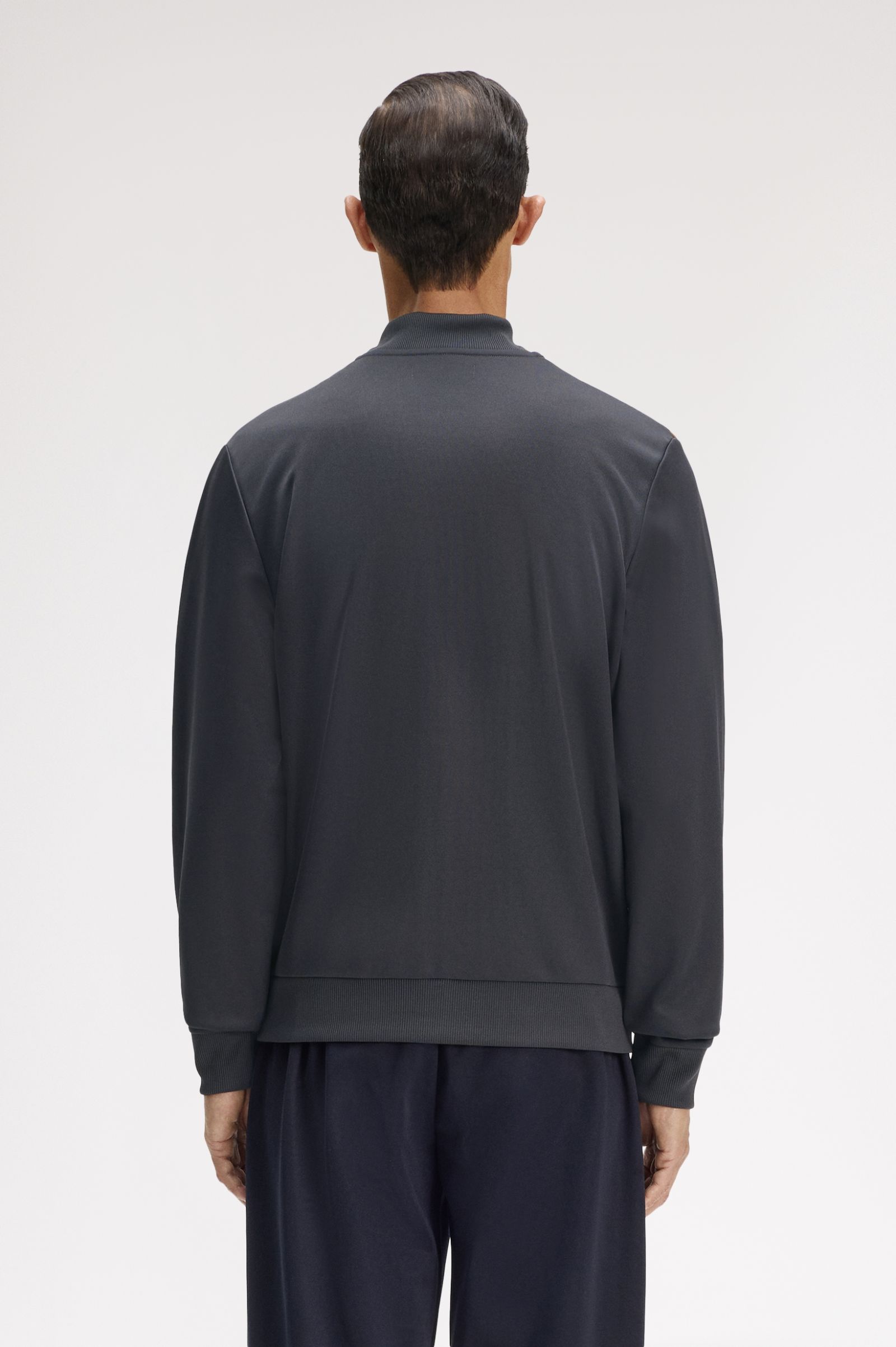 Fred Perry Geometric Track Jacket (Anchor Grey)