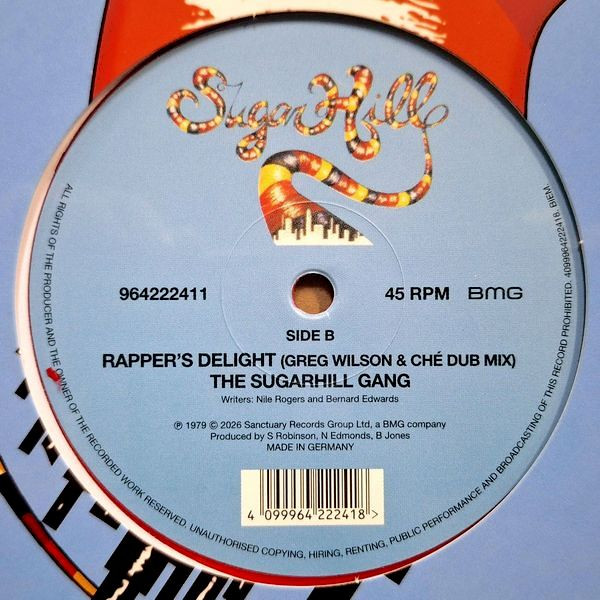 Grandmaster Flash & The Furious Five / The Sugarhill Gang* – The Message / Rapper's Delight  (12")