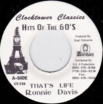 Ronnie Davis - That's Life / King Tubby & The Aggrovators - Life Time Dub (7")