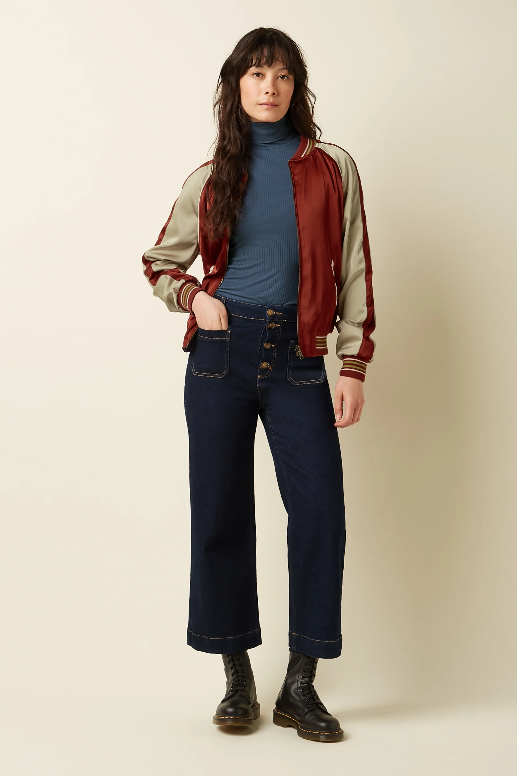 King Louie Bomber Jacket Pavonini (Rio Red)