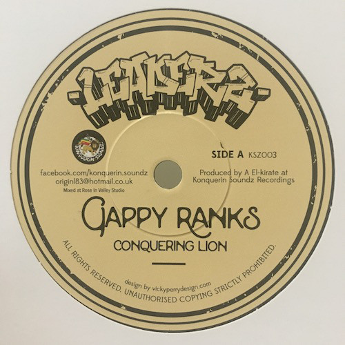 Gappy Ranks - Conquering Lion / Stand For Life (7")