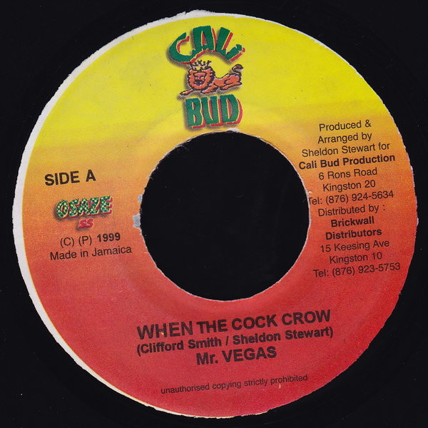 PMr. Vegas – When The Cock Crow / P. Henton & S. Stewart - Fire Ball  (7")           