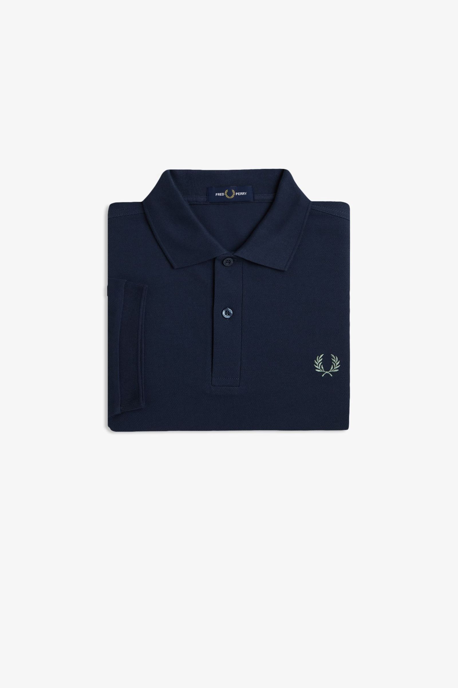 Fred Perry Shirt in Dark Airforce/ Bay Leaf