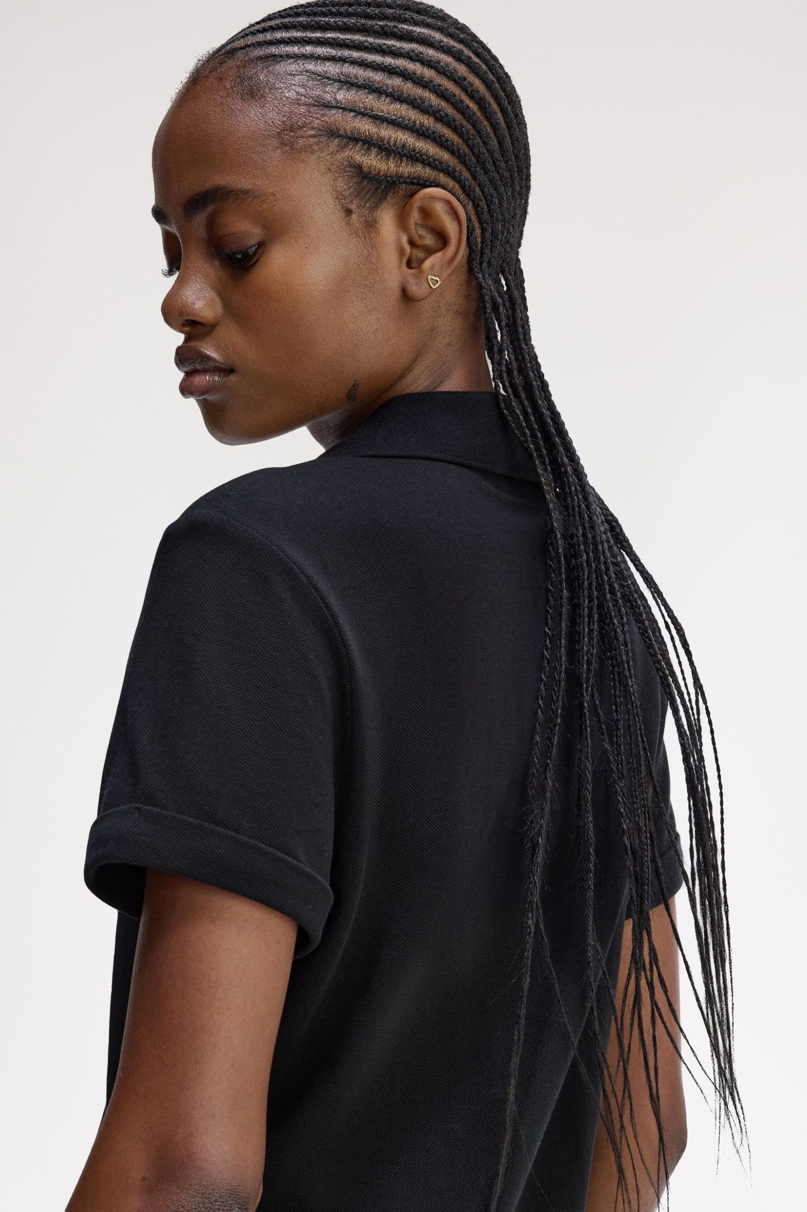 Fred Perry Amy Winehouse Pocket Detail Pique Dress (Black)
