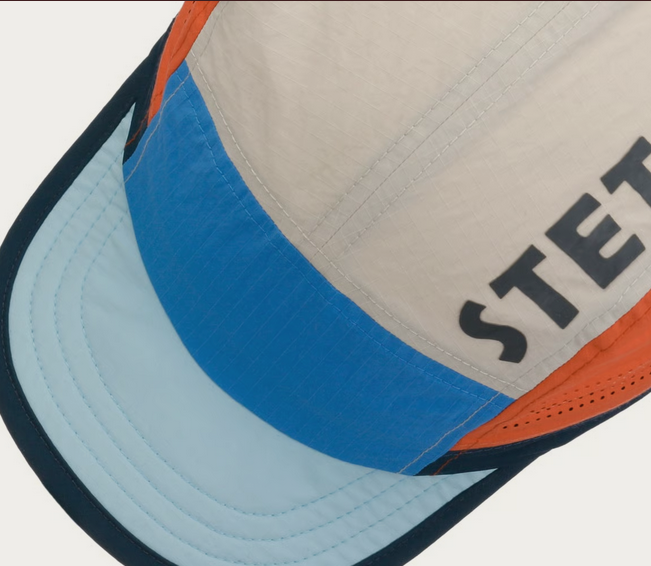 Stetson 5 Panel Runner’s Cap (Blue/Red)