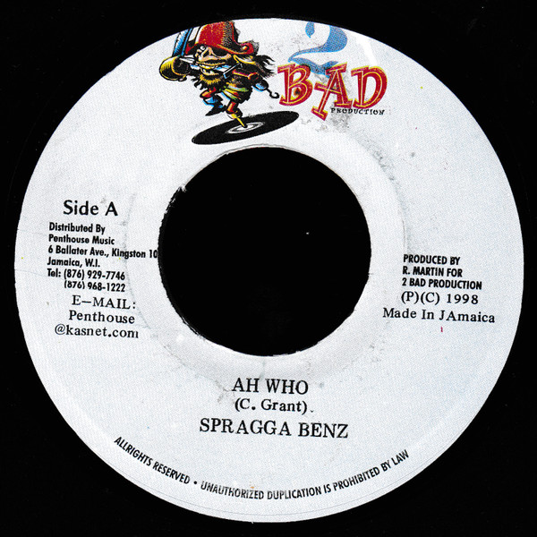 Spragga Benz – Ah Who / Broadway - Version(7")      