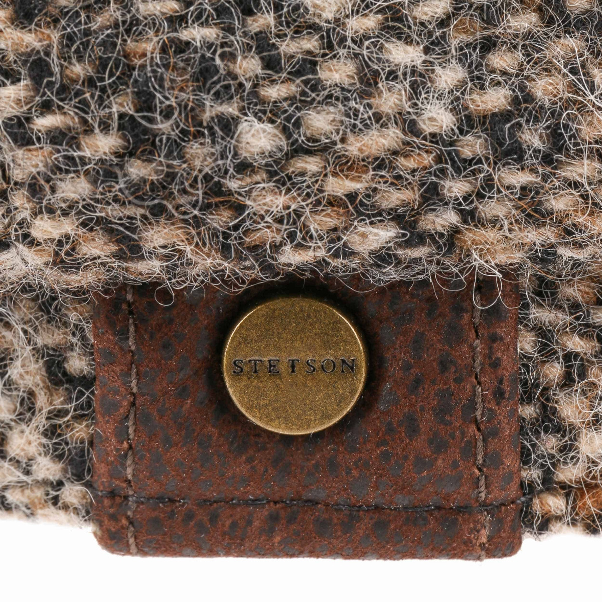 Stetson Hatteras Donegal Tweed Cap beige-black-61