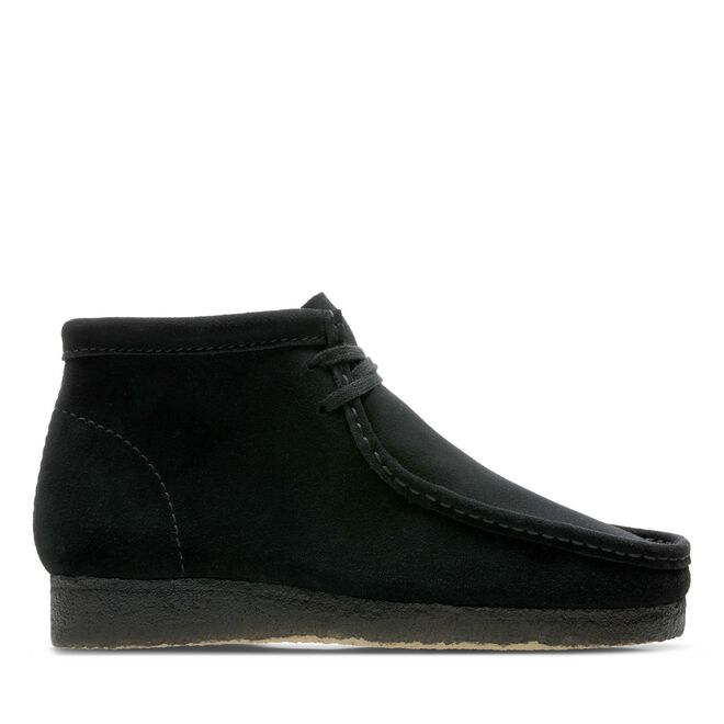 Clarks Wallabee Boot Herren Black Suede