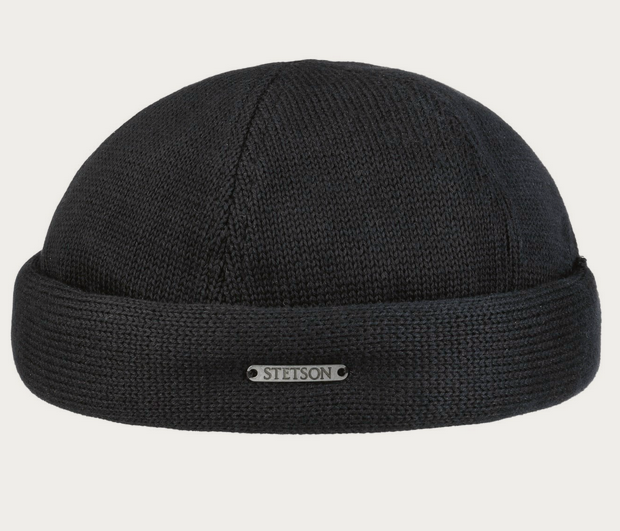 Stetson Docker Knit Cap (Black) 