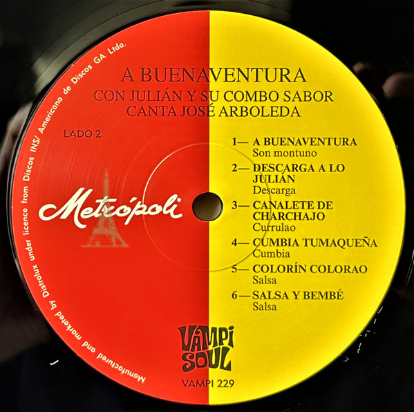 Julian Y Su Combo Sabor – A Buenaventura (LP) 