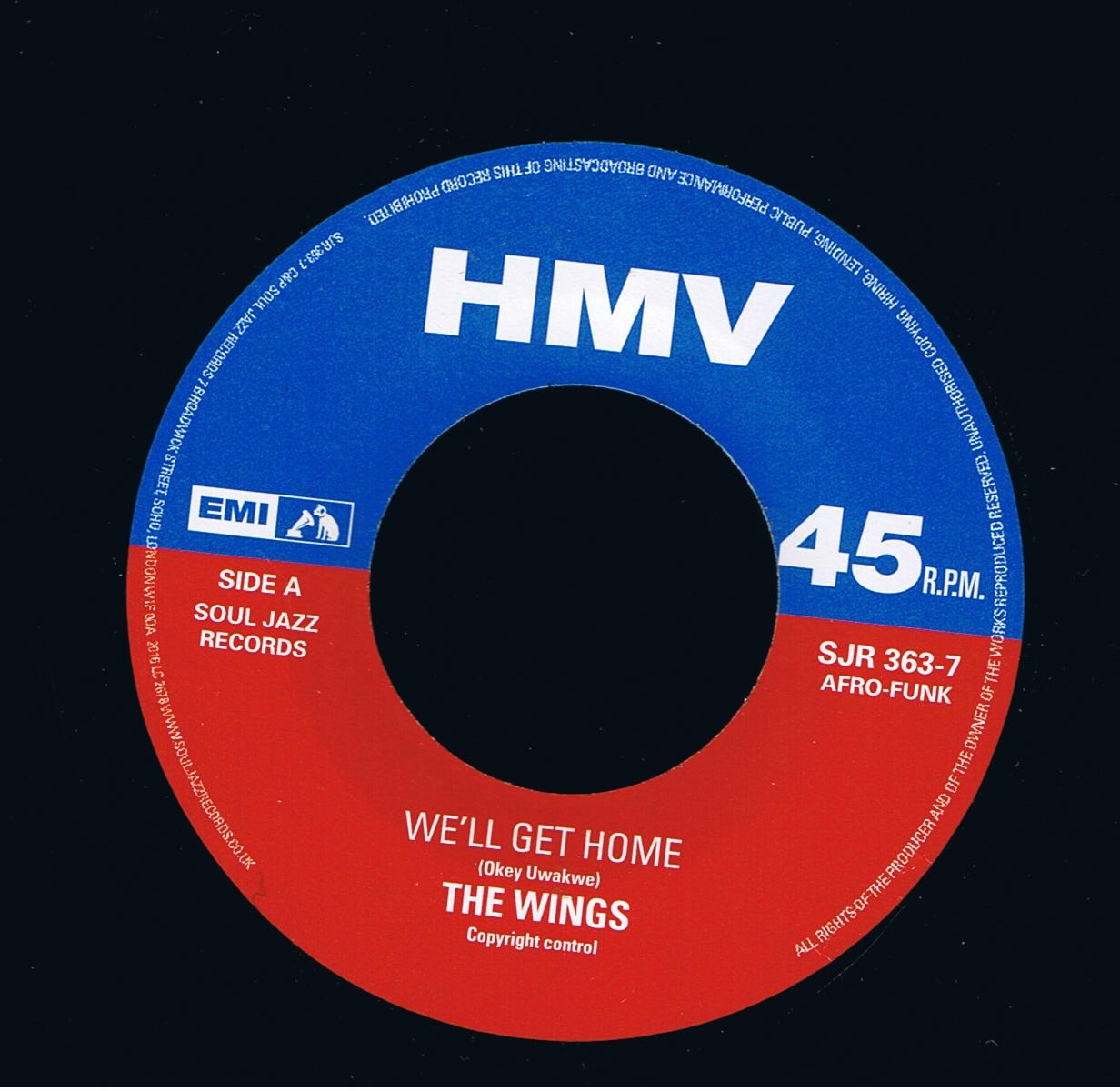 The Wings - We'll Get Home / Single Boy (7")
