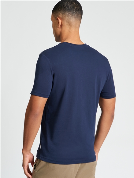 Ben Sherman Short Sleeve Plectrum Target T-Shirt (Dark Navy)