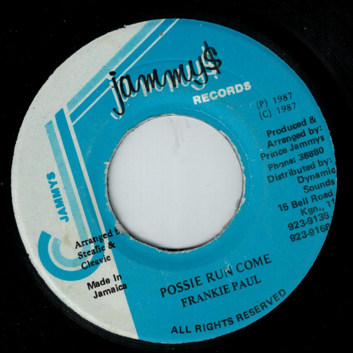 Frankie Paul - Possie Run Come / Version (7")