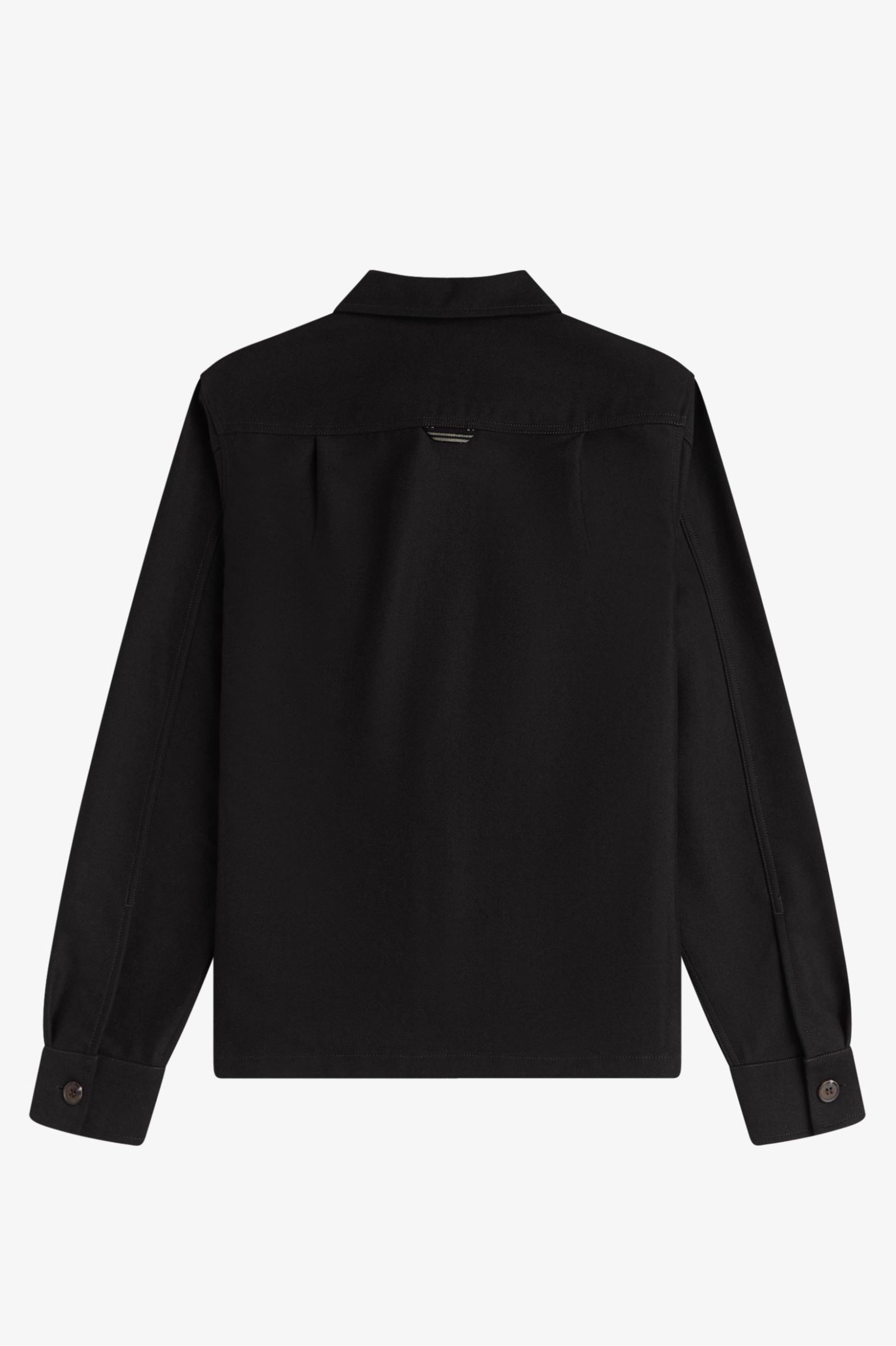 Fred Perry Brushed Twill Overshirt (Black)