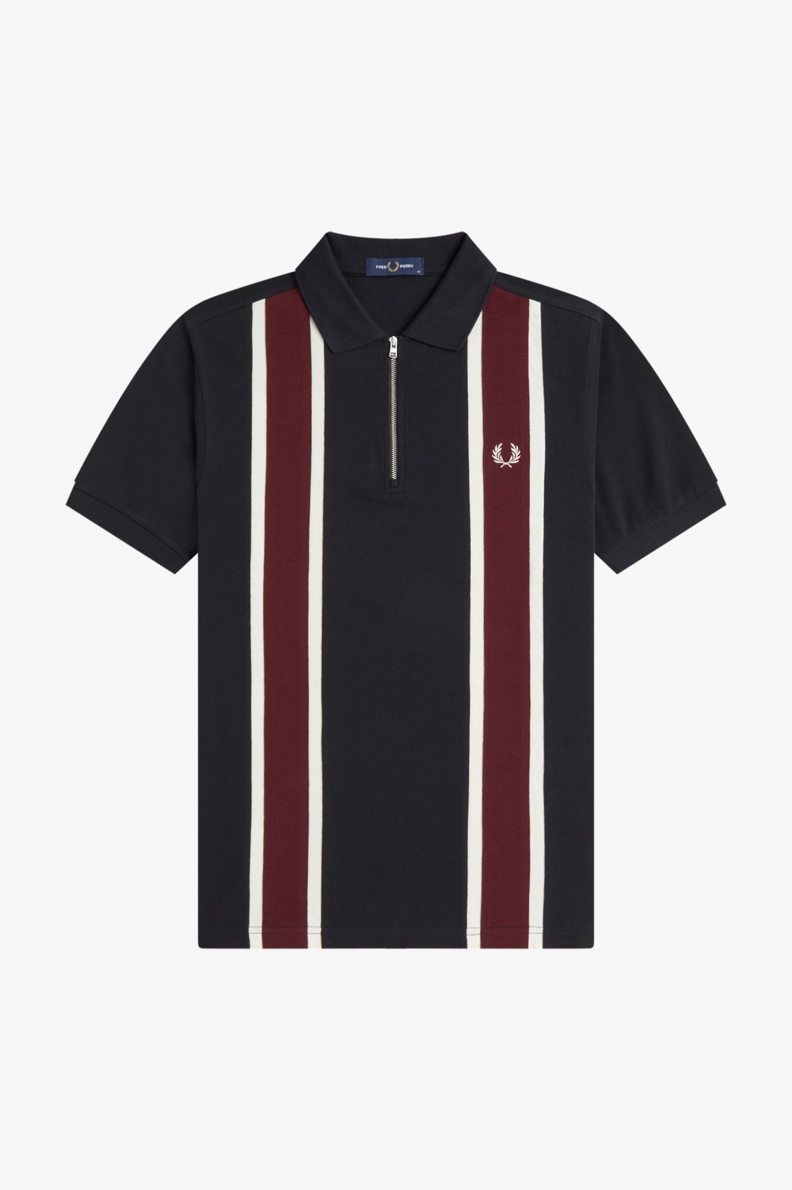 Fred Perry Tramline Polo Shirt (Black)