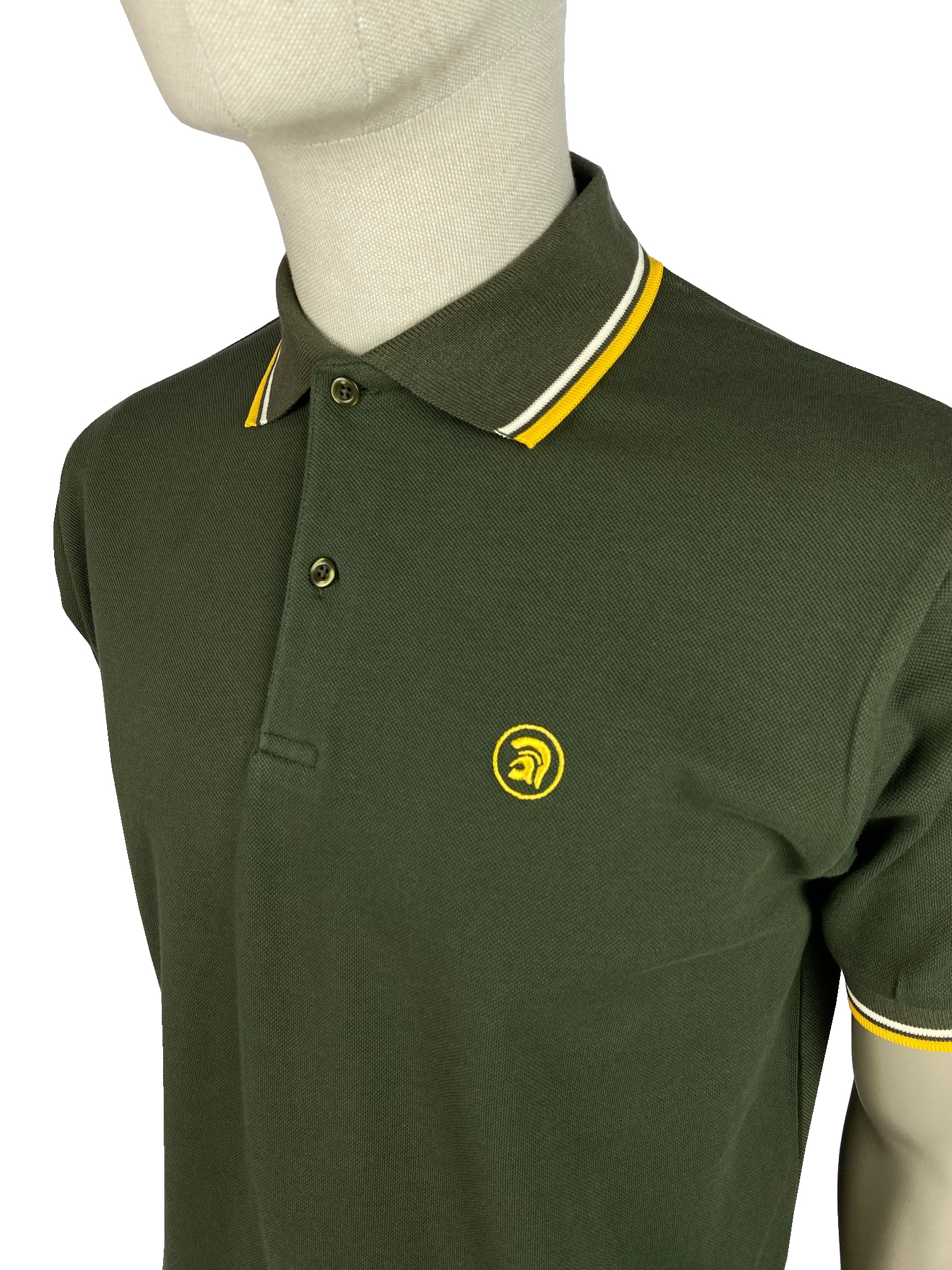 Trojan 'Army' Twin Tipped Pique Polo TC/1032