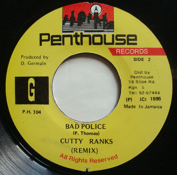 Cutty Ranks – Bad Police / Version (7") 