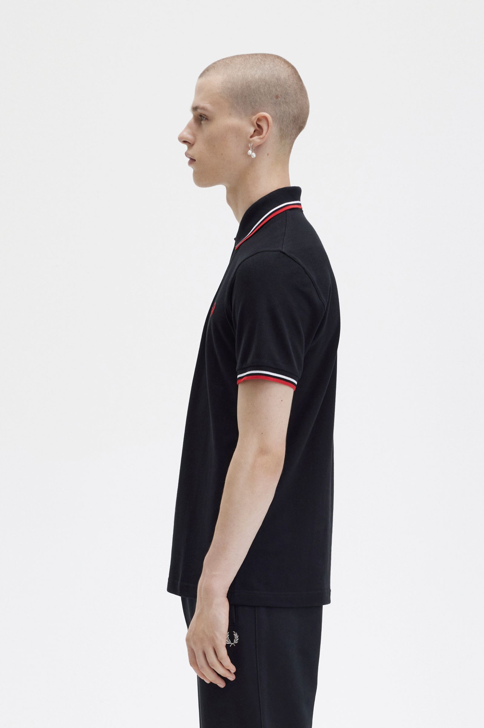 Fred Perry Made in England M12 (Black/White/Red)