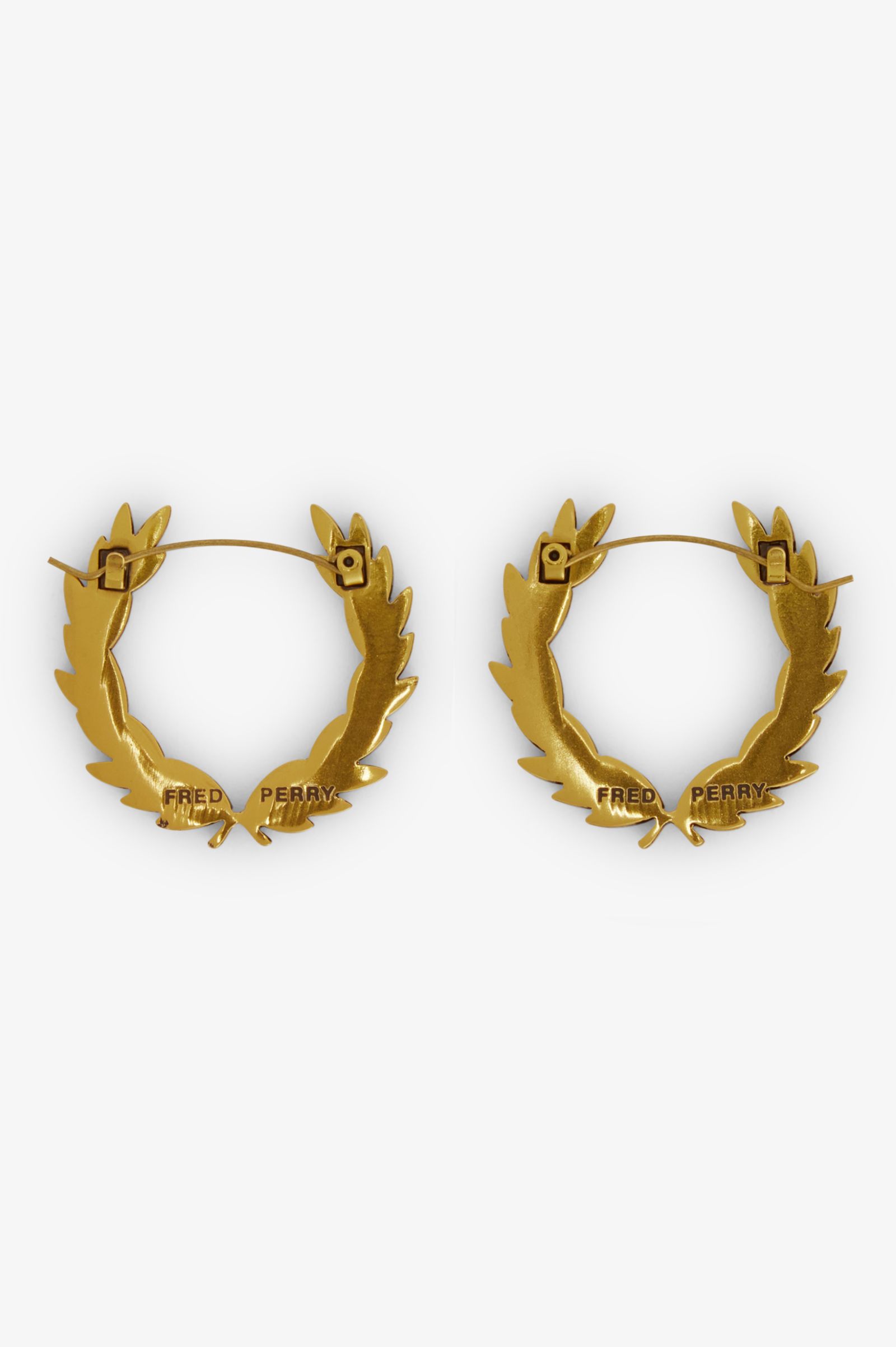 Fred Perry Laurel Wreath Earrings in Gold