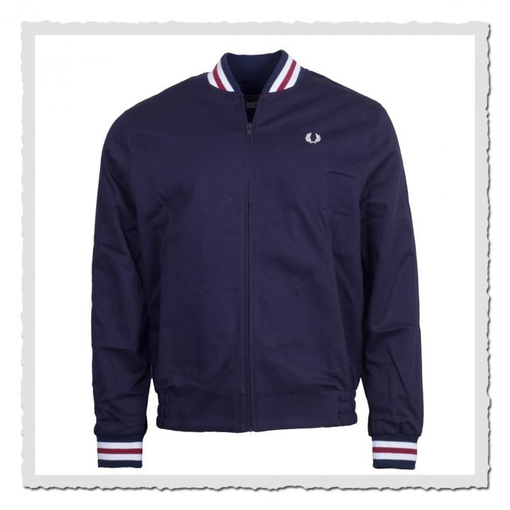 Fred Perry Herren Tennis Bomber Jacke in Navy 