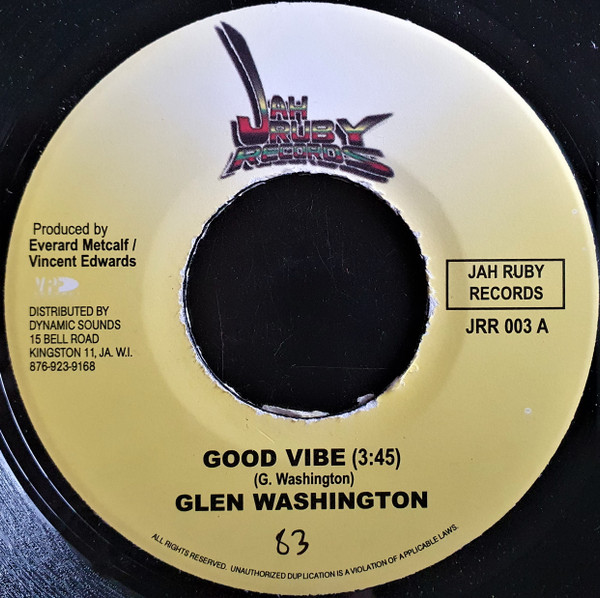 Glen Washington – Good Vibe / Good Vibe (Version)  (7")    