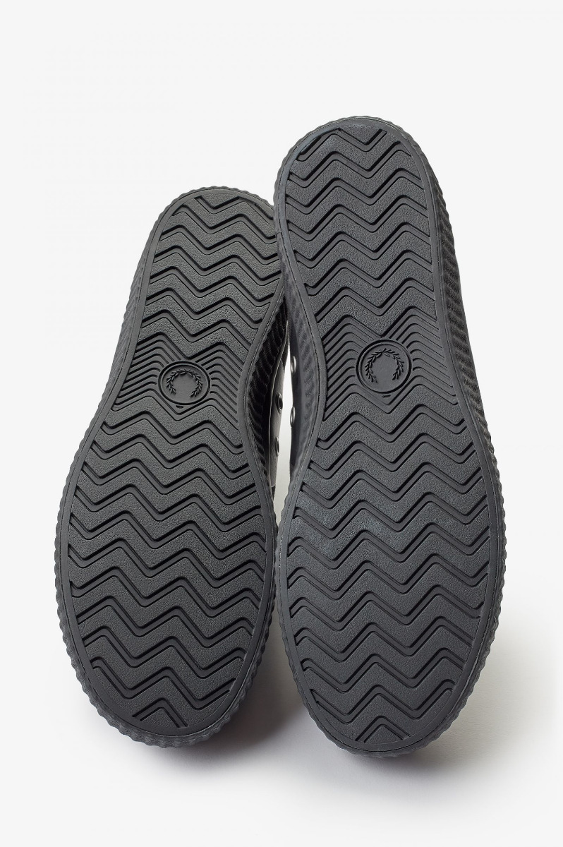 Fred Perry Hughes Mid Canvas Black/Champagne-37