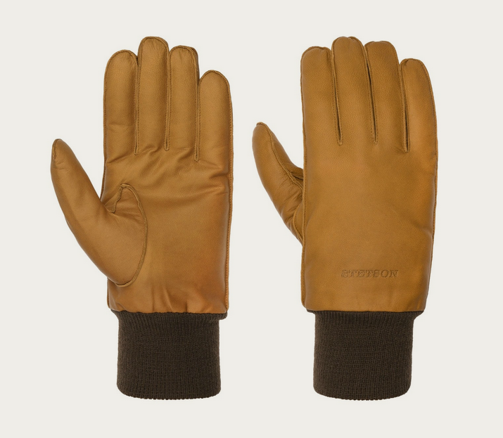 Stetson Goat Nappaleder Handschuhe in Beige