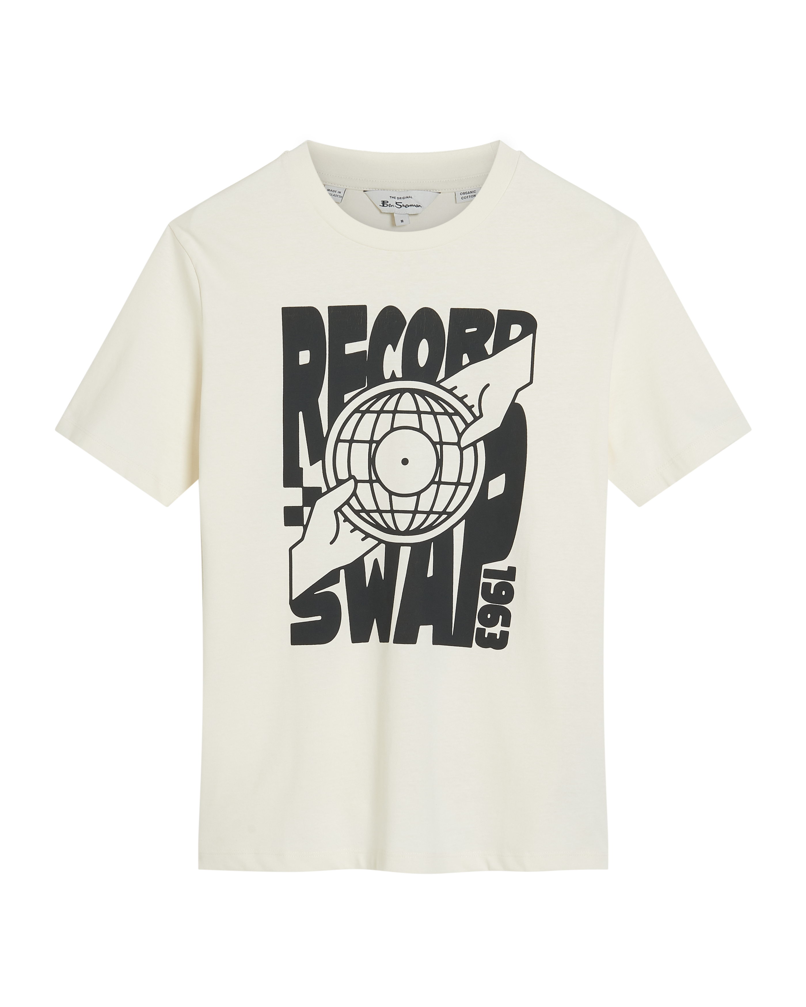 Ben Sherman Record Swap T-Shirt in Weiß