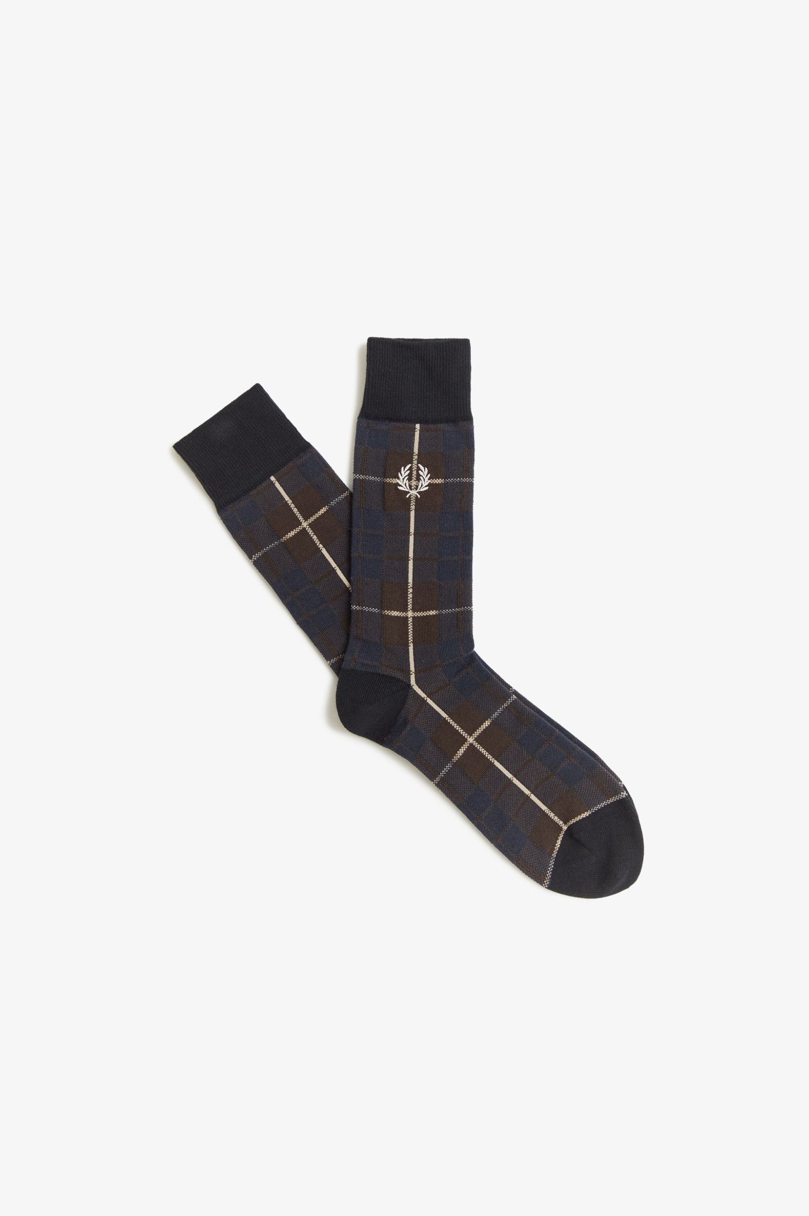 Fred Perry Tartan Socks (Burnt Tobacco)