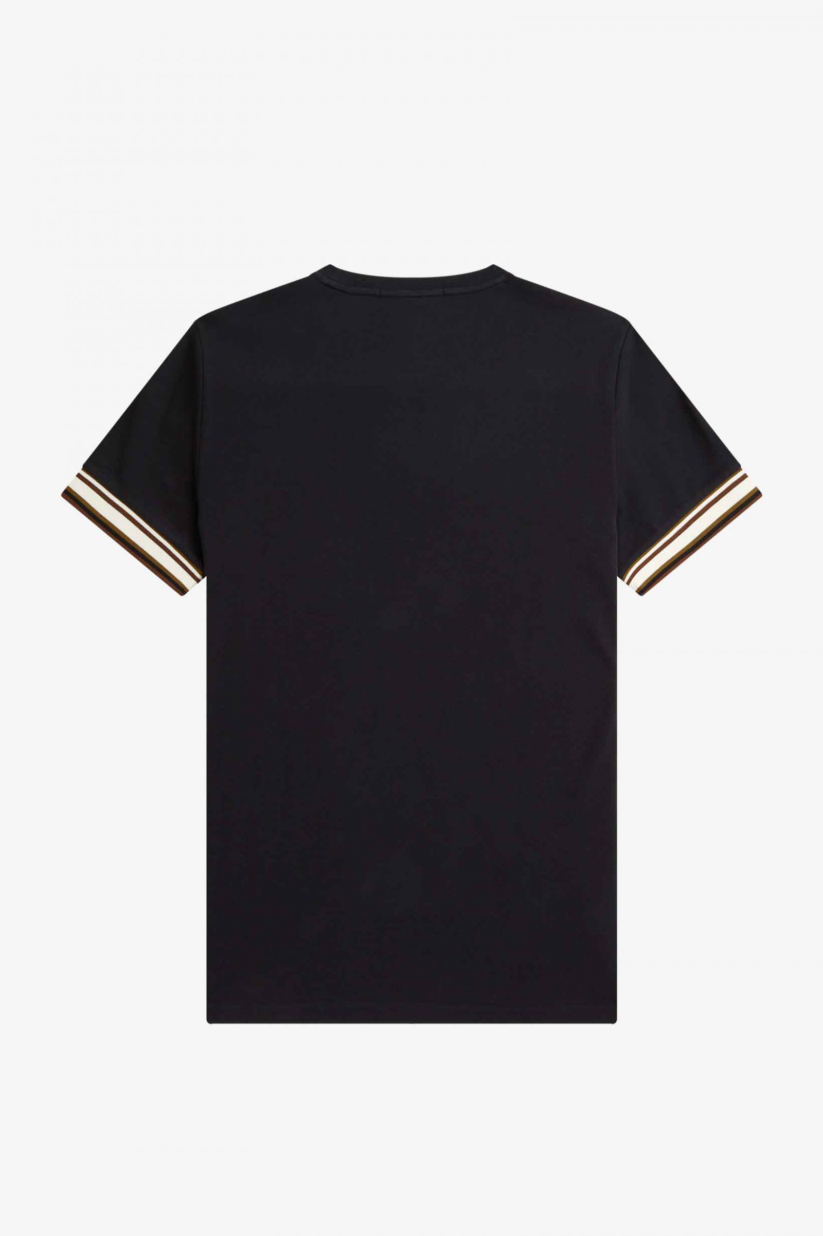 Fred Perry Bold Tipped Piqué T-Shirt in Black