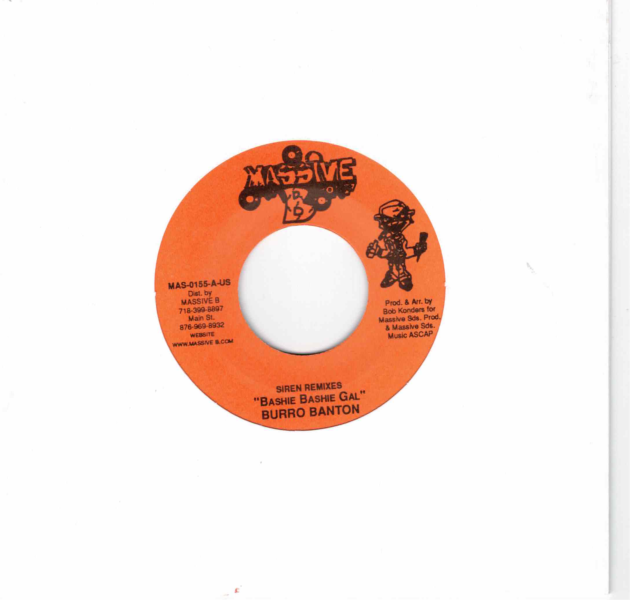 Burro Banton – Bashie Bashie Gal (Siren Remixes) (7")