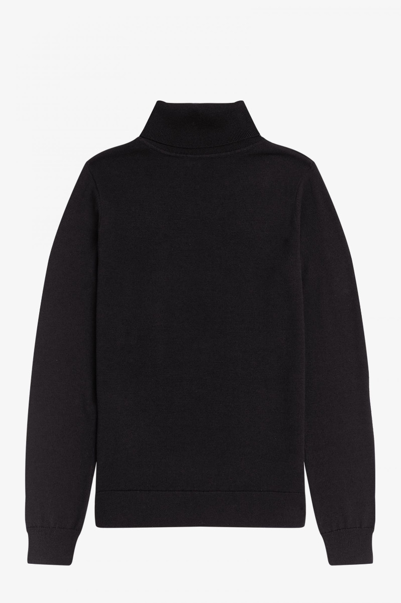 Fred Perry Roll Neck Top Black-12