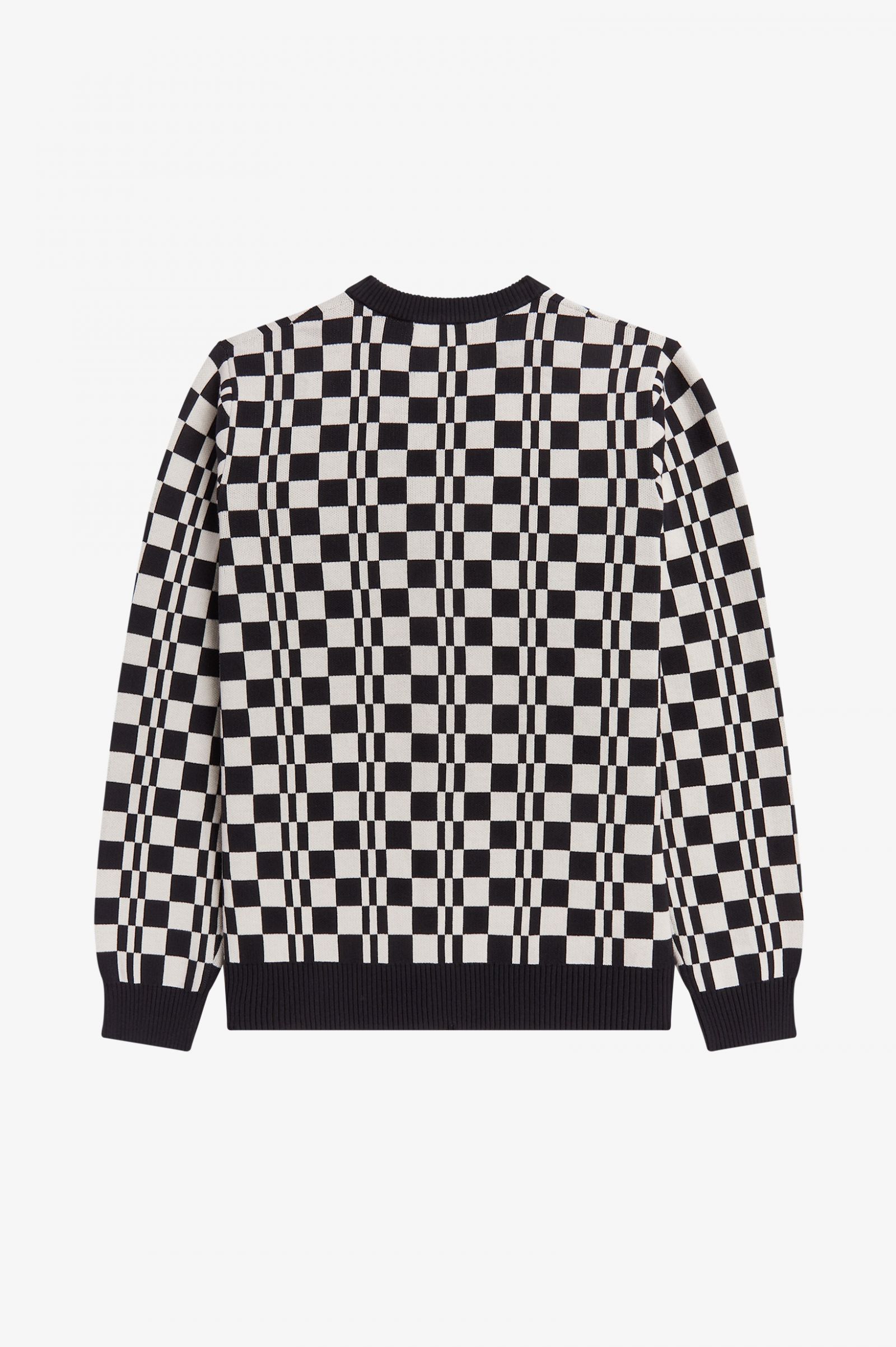 Fred Perry Strickjacke mit Schachbrettmuster
