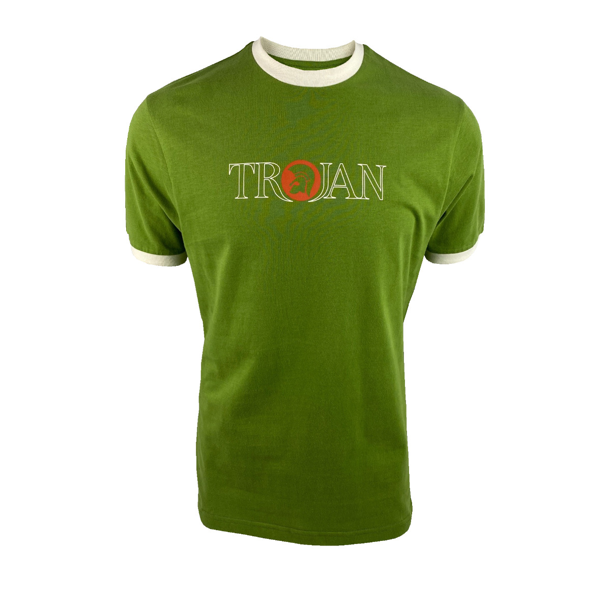 Trojan Outline Logo Tee Green-L