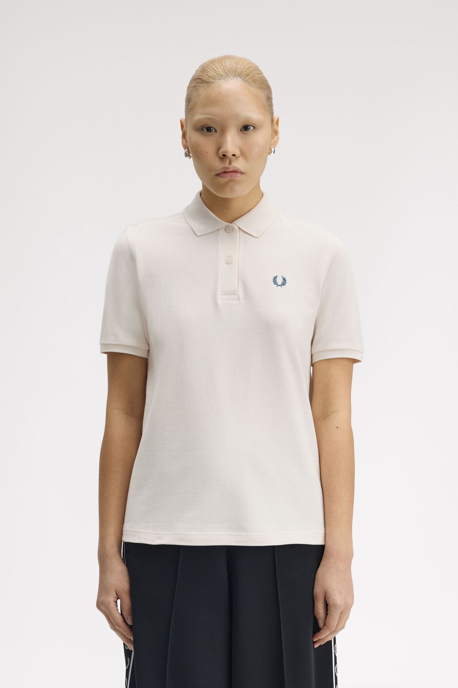 Fred Perry Damen Shirt (Silky Peach/Dark Petrol)