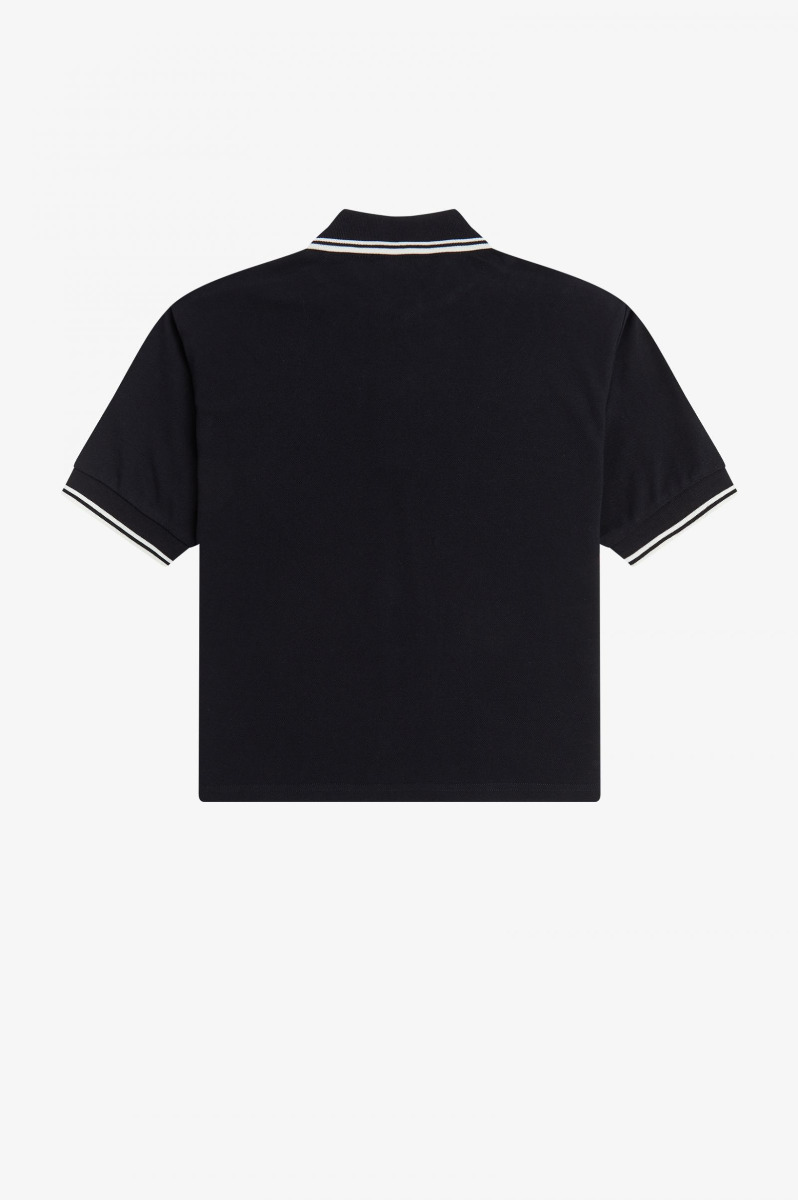 Fred Perry Harlequin Applique Polo Shirt Black-8