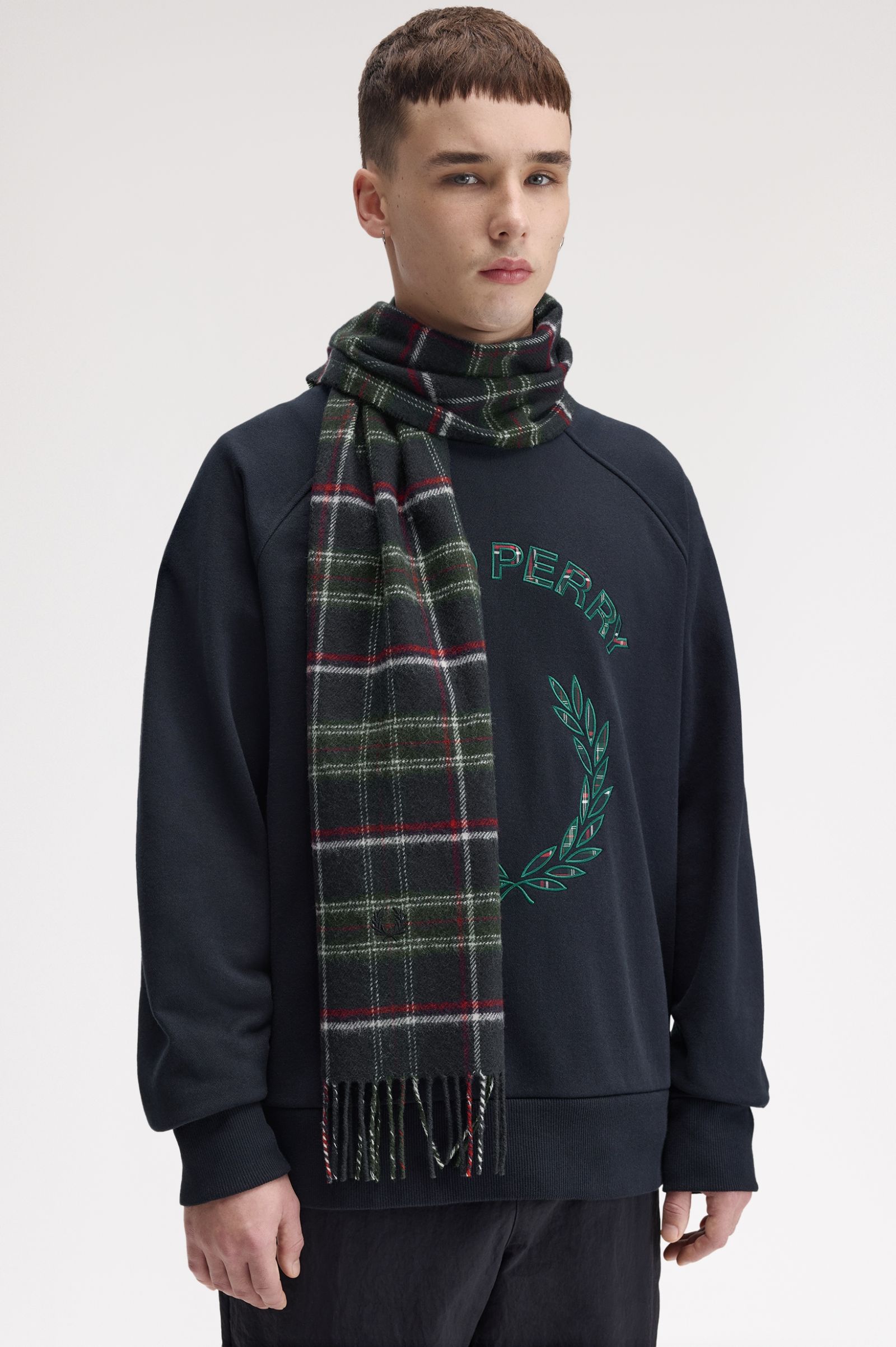 Fred Perry Lambswool Scarf (FP Tartan)