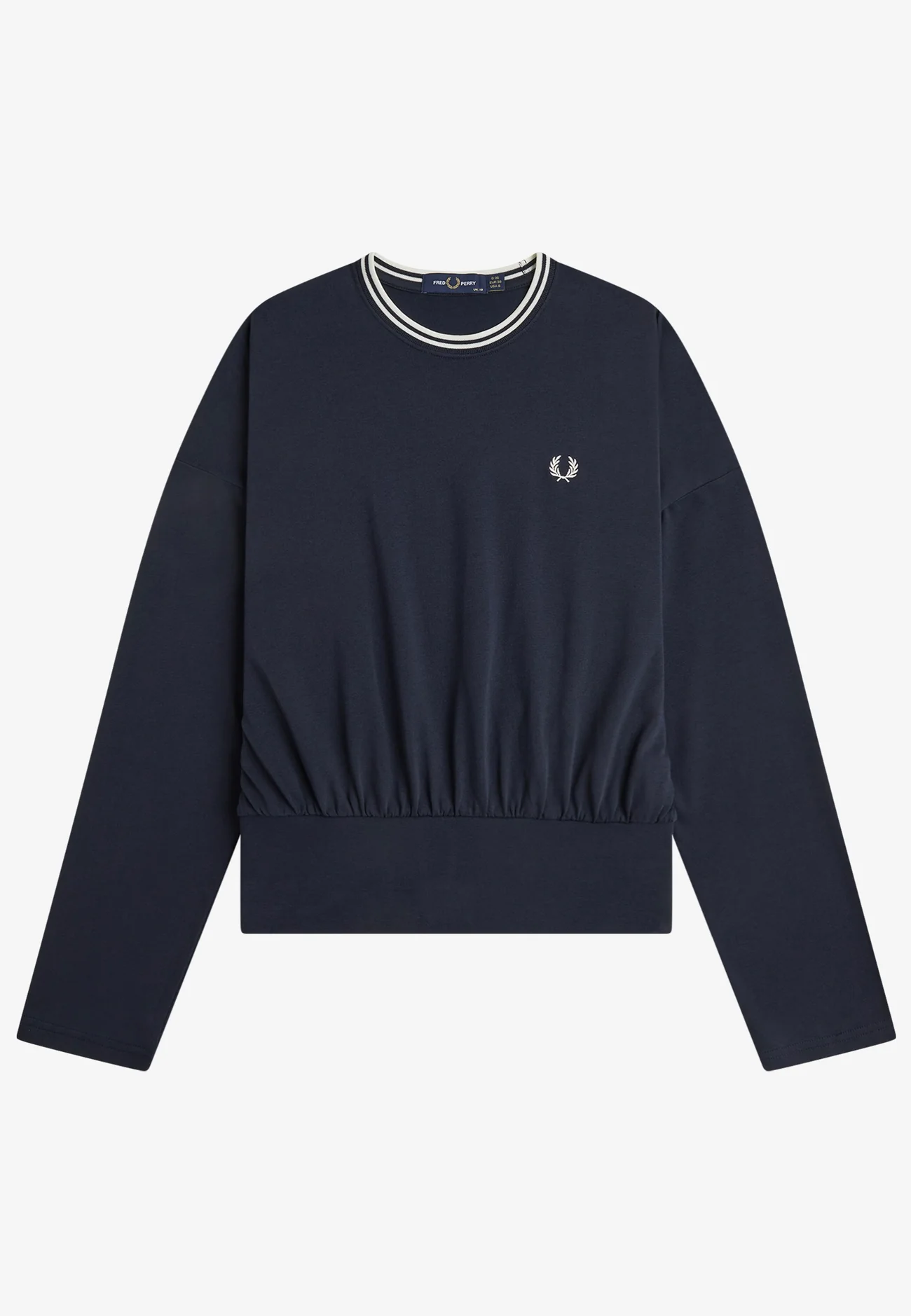 Fred Perry Twin Tipped L/S T-Shirt (Navy)