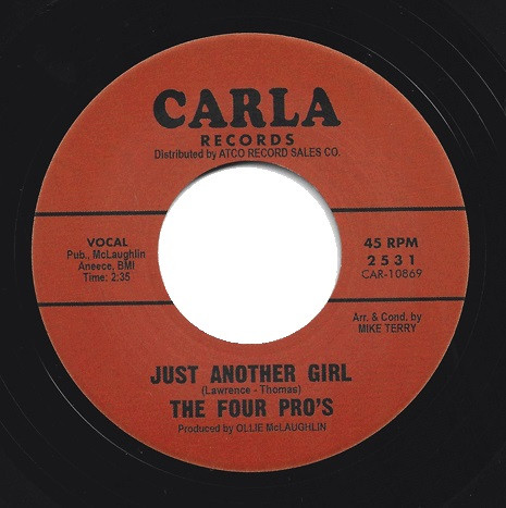 The Four Pro's / Jimmy Delphs – Just Another Girl / Dancing A Hole In The World (7")           