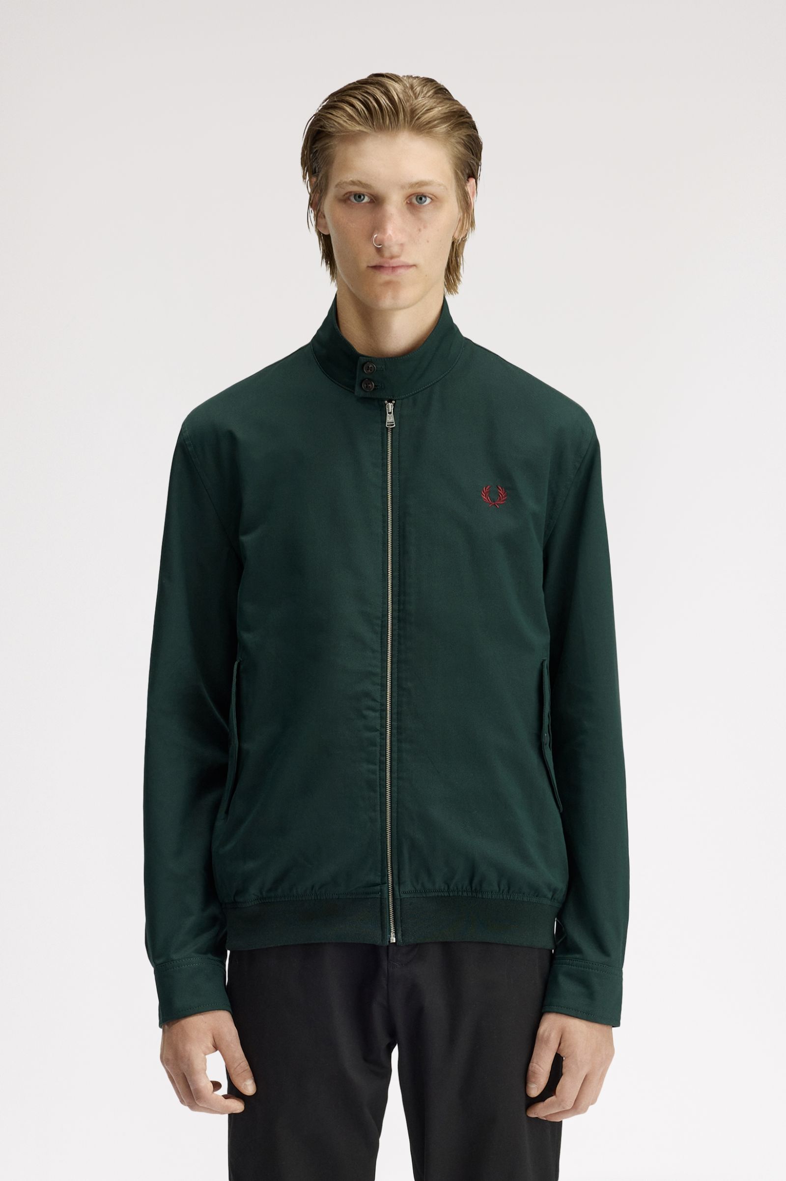 Fred Perry Twill Harrington Jacket (Grassroots)