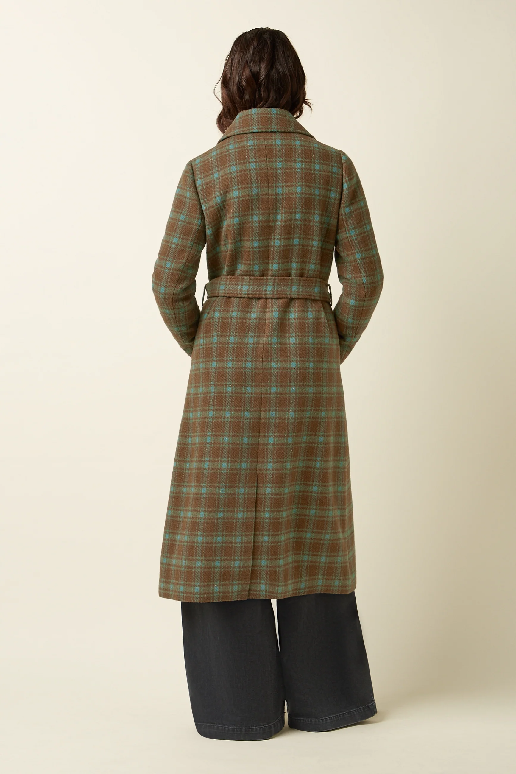 King Louie Arabella Coat Coppa Check (Bear Brown)