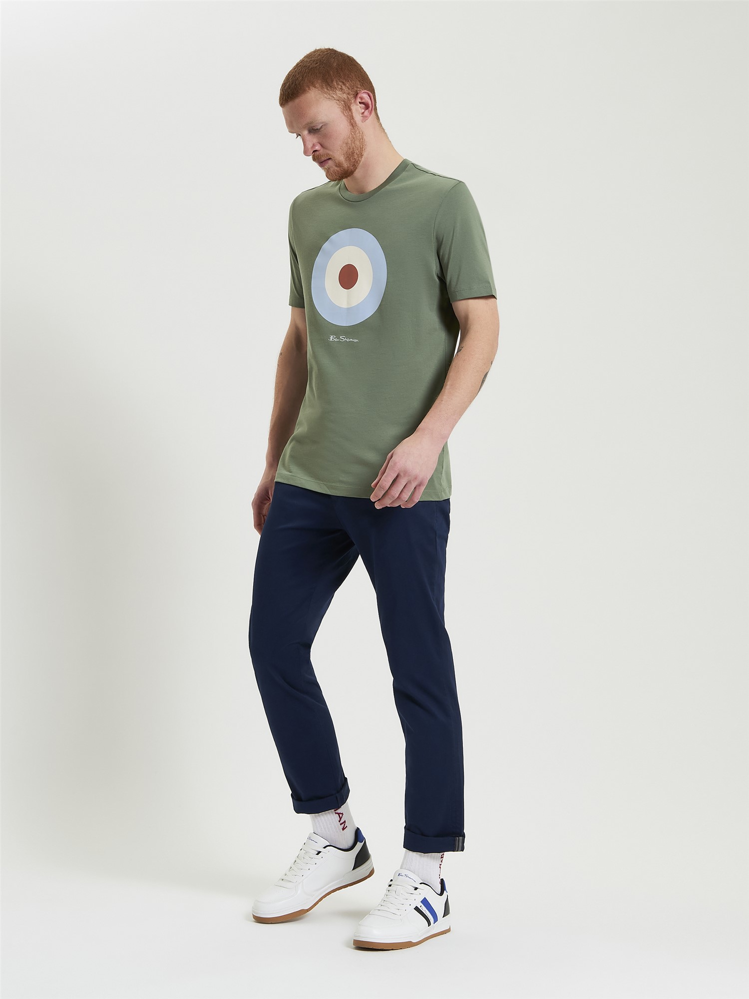 Ben Sherman Target T-Shirt in Pale Khaki