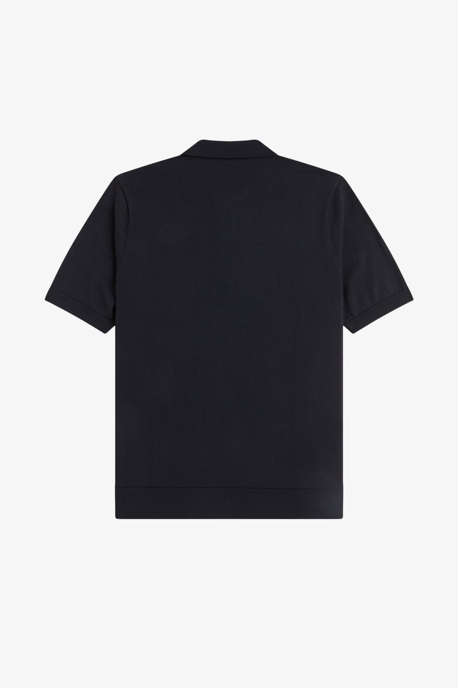 Fred Perry Argyle Knitted Shirt (Black)