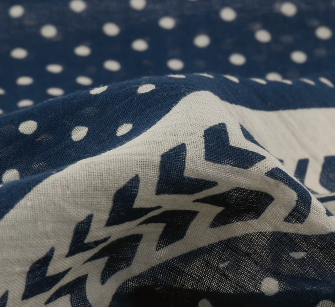 Stetson Abstract Geometric Bandana (Dark Blue)