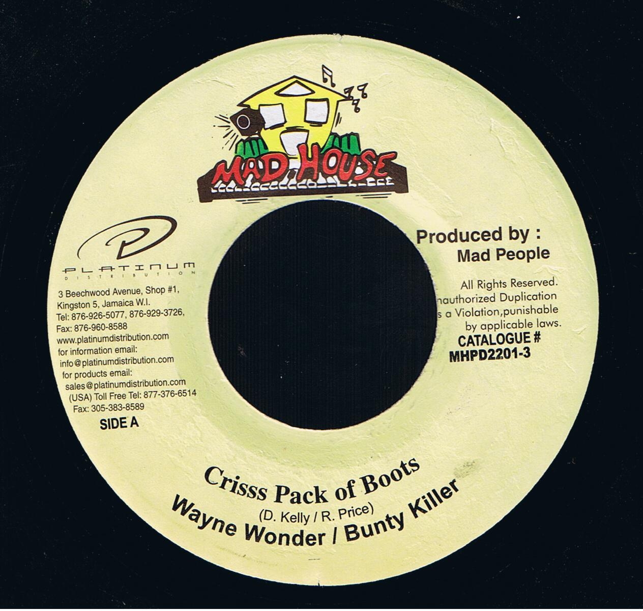 Wayne Wonder feat. Bounty Killer - Criss Pack Of Boots / Version (7") 