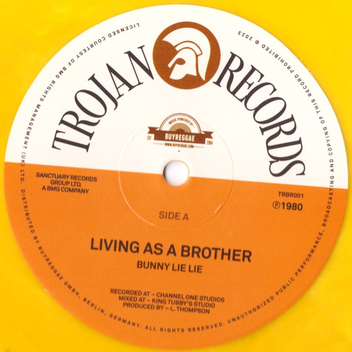 Bunny Lie Lie – Living As A Brother  (Yellow Vinyl) (12")